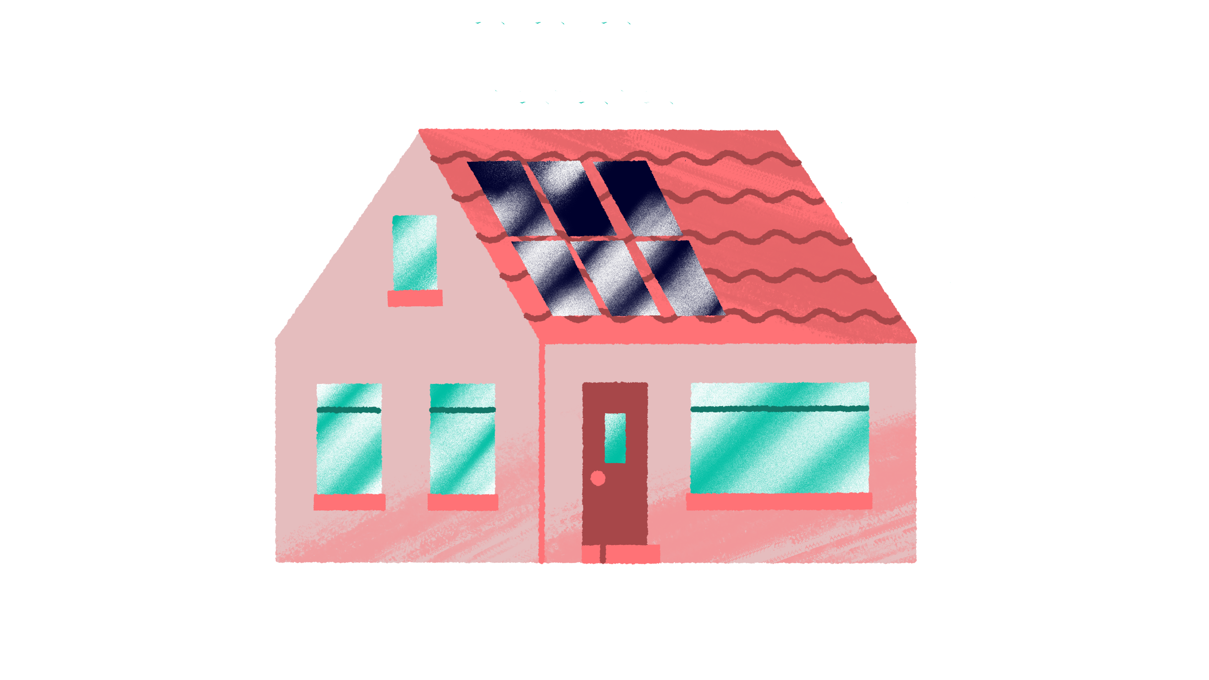 illustratie verkeerd geplaatste zonnepanelen